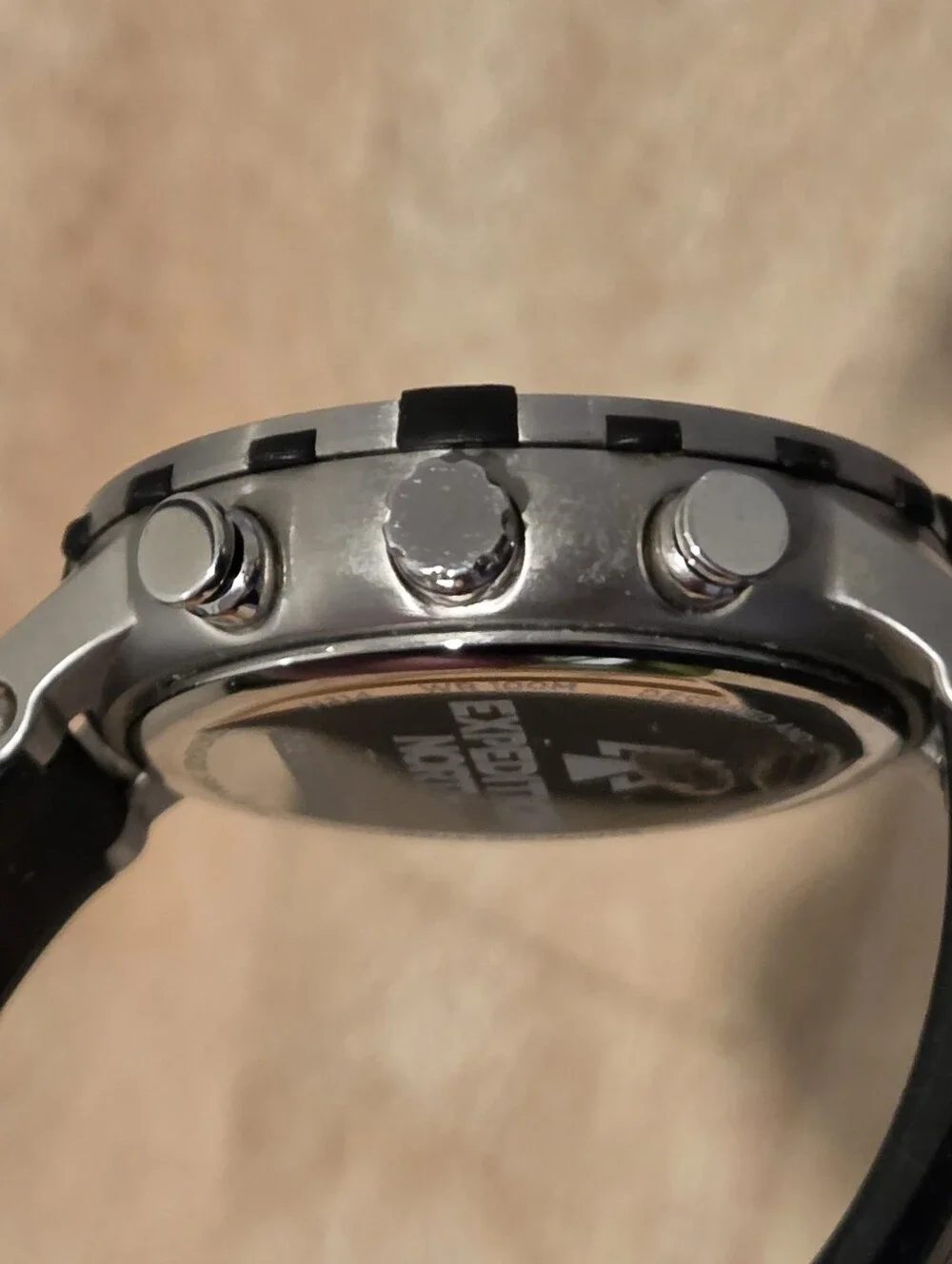 Timex Expedition Tide-Temp-Compass 44mm Stainless Steel Runner Strap Watch